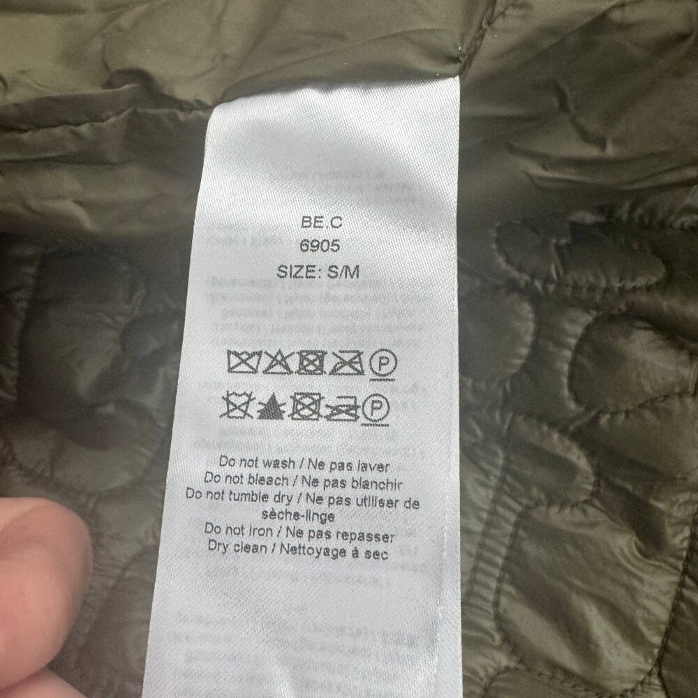 Ganni NWOT Quilt Midi Jacket Dark Green - Picture 14 of 14